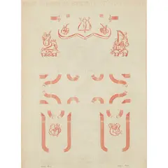 Edward Baird, DESIGN FOR A MURAL 'CARVING IN PLASTER'