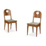 Richard Riemerschmid, PAIR OF SIDE CHAIRS, CIRCA 1902, 1902, oak