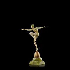 Ferdinand Preiss, 'CON BRIO', CIRCA 1925, 1925, cold-painted bronze