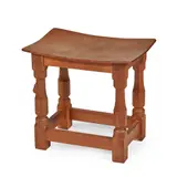 Robert 'Mouseman' Thompson, STOOL, CIRCA 1950, 1950, oak