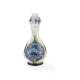William Moorcroft, ‘FLORIAN WARE’ CORNFLOWER DOUBLE GOURD VASE, CIRCA 1900