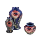 ‘BIG POPPY’ MINIATURE BALUSTER VASE, CIRCA 1925 by William Moorcroft, 1925, glazed earthenware, sold Apr 2022
