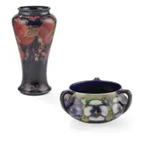 ‘POMEGRANATE’ PATTERN BALUSTER VASE, CIRCA 1915 by William Moorcroft, 1915, glazed earthenware, sold Apr 2022