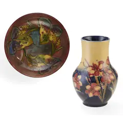 Walter Moorcroft, ‘ARUM LILY’ PATTERN BOWL, CIRCA 1960, 1960, flambé-glazed earthenware