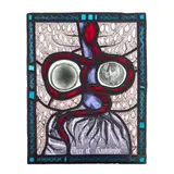 Alfredo Avella, TREE OF KNOWLEDGE, leaded and painted glass