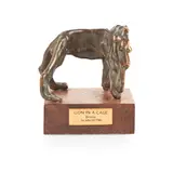 John W. Mills, CAGED LION, bronze