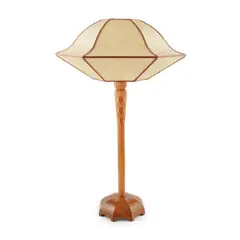 Hugh Birkett, TABLE LAMP, CIRCA 1950, 1950, walnut and yew