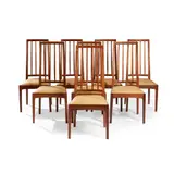 Edward Barnsley, SET OF TEN DINING CHAIRS, CIRCA 1981