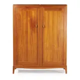 Edward Barnsley, BOW-FRONT WARDROBE, CIRCA 1956