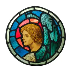 Henry Holiday, ARTS & CRAFTS ROUNDEL, CIRCA 1890, 1890, leaded and painted glass