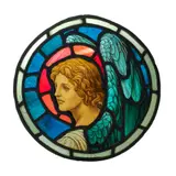 Henry Holiday, ARTS & CRAFTS ROUNDEL, CIRCA 1890, 1890, leaded and painted glass