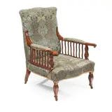 George Washington Jack, 'SAVILLE' ARTS & CRAFTS ARMCHAIR, CIRCA 1890, 1890, mahogany, Morris & Co