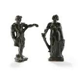Alfred Stevens, JUDITH AND DAVID, CIRCA 1862, 1862, patinated bronze