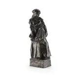 Reginald Fairfax Wells, GIRL GATHERING WOOD, CIRCA 1907, 1907, patinated bronze