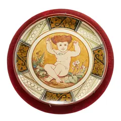 William Stephen Coleman, WALL PLATE, CIRCA 1870, 1870, painted earthenware