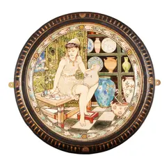 William Stephen Coleman, CHARGER, CIRCA 1875, 1875, painted earthenware