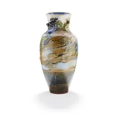 Mark V. Marshall, GROTESQUE VASE, CIRCA 1890, 1890, glazed stoneware