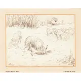 Hannah Barlow, GUARDING THE FLOCK, 1869, 1869