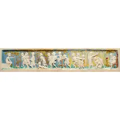 Ellen Mary Rope, FOUR-TILE PANEL, 1896, 1896, glazed terracotta