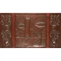 John Pearson, ARTS & CRAFTS TRIPTYCH PANEL, CIRCA 1890, 1890, patinated copper