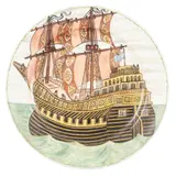 John Pearson, ARTS & CRAFTS GALLEON CHARGER, 1910