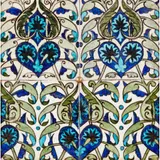 PERSIAN TILE PANEL, MERTON ABBEY PERIOD 1882-1888 by William De Morgan, 1882, glazed earthenware, sold Nov 2021