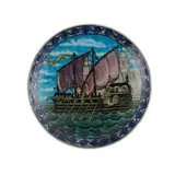 Charles Passenger For William de Morgan, GALLEON PLATE, CIRCA 1890, 1890, glazed earthenware