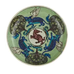 Charles Passenger For William de Morgan, PERSIAN BOWL, CIRCA 1890, 1890, glazed earthenware