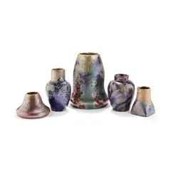 VASE, CIRCA 1900 by Lucien Lévy-Dhurmer, 1900, lustre-glazed earthenware, sold Nov 2021
