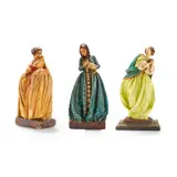 Agatha Walker, THREE FIGURES, CIRCA 1920, 1920, glazed and ebonized display case