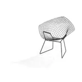 Set of Four Diamond Chairs by Harry Bertoia, steel, sold Oct 2021