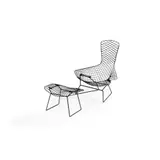 Harry Bertoia, Bird Chair and Ottoman, designed 1952, 1952, enamelled steel