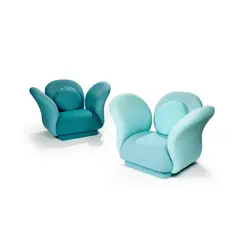 Pierre Paulin, Pair of 'Multimo' Lounge Chairs, designed 1969, 1969, stretch jersey fabric over foam and metal frame