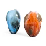 Per-René Larsen, Two Vases, 1998, 1998, glass