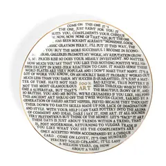Grayson Perry C.B.E., '100% Art' Plate, 2020, 2020, porcelain