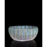 PERRUCHES BOWL, NO. 419 by René Lalique, sold Oct 2021