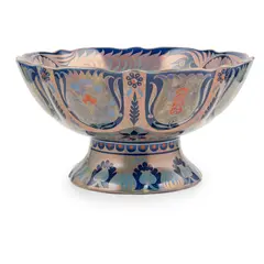 Fred Passenger For William de Morgan, 'MOONLIGHT AND SUNSET SUITE' TRIPLE LUSTRE PEDESTAL BOWL, CIRCA 1890, 1890, lustre-glazed earthenware