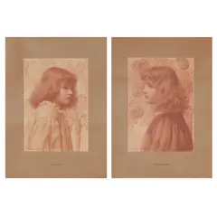 Henry Ryland, 'ROSALBA' AND 'ROSAMUNDA', PAIR OF FRAMED PRINTS, CIRCA 1890, 1890