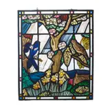 Edward Raymond Payne, STAINED GLASS PANEL, DATED 1987, 1987, leaded and painted glass
