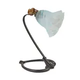 William Arthur Smith Benson, ARTS & CRAFTS TABLE LAMP, CIRCA 1900, 1900, wrought and cast iron