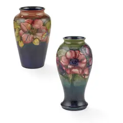 Walter Moorcroft, 'ANEMONE' PATTERN BALUSTER VASE, CIRCA 1950, 1950, glazed earthenware