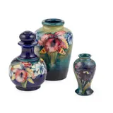 MINIATURE ‘ORCHID’ PATTERN VASE, CIRCA 1915 by William Moorcroft, 1915, glazed earthenware, sold Oct 2021