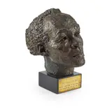 Benno Schotz, BUST OF BERTO PASUKA, applied brass plaque inscribed BENNO SCHOTZ R.S.A/ BERTO PASUKA (C.1919-1963)