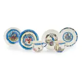 Jessie M. King, GROUP OF FOUR SAUCERS, EARLY 20TH CENTURY, painted earthenware