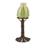 'BAMBOO' TABLE LAMP, CIRCA 1910 by Tiffany Studios, 1910, patinated bronze, sold Oct 2021
