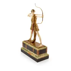 Ferdinand Preiss, 'ARCHER' (DIANA) FIGURE, CIRCA 1930, 1930, cold painted bronze