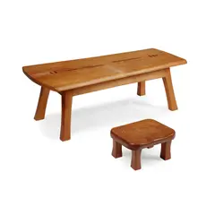 Tim Stead, COFFEE TABLE, CONTEMPORARY, pine and specimen wood inlay, 110cm long, 38cm high, 51cm deep