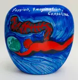 D.Litt. Sam Ainsley R.S.A., PASSION IMAGINATION CONSCIENCE, Hand-painted ceramic