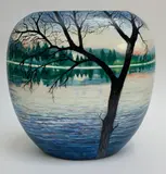Lesley Banks, LANDSCAPE OF WATER, Hand-painted ceramic