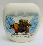 Reinhard Behrens Ppssa Rsw Rgi, SHANGRI-LA EXPRESS, Hand-painted ceramic